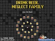 Игра Пьем пиво, пренебрежение семьей