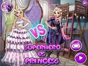 Игра Эльза Супергерой против Принцессы