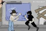 Игра Чак Норрис атакует бойцовских ниндзя