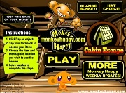 Игра Счастливая обезьянка Побег из хижины