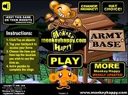 Игра Счастливая обезьянка - военная база