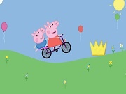 Игра Свинка Пеппа на велосипеде