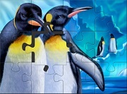 Игра Пазл пингвины
