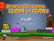 Игра Спайдер-стикмен 7: Столкновение кланов