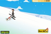 Игра Мистер Бин катается на лыжах