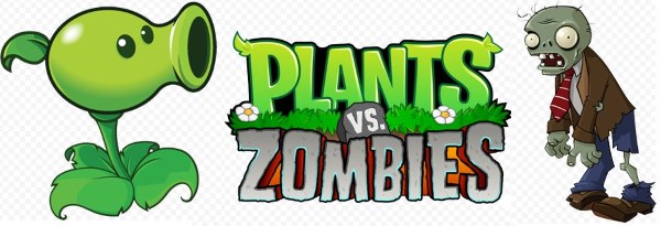 логотип растения против зомби